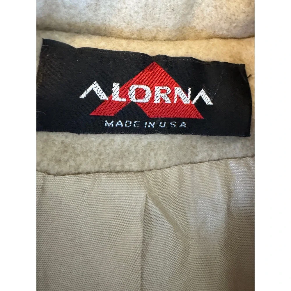 Alorna Classic Beige Wool Blend Button Front Coat Women's Outerwear Size Small